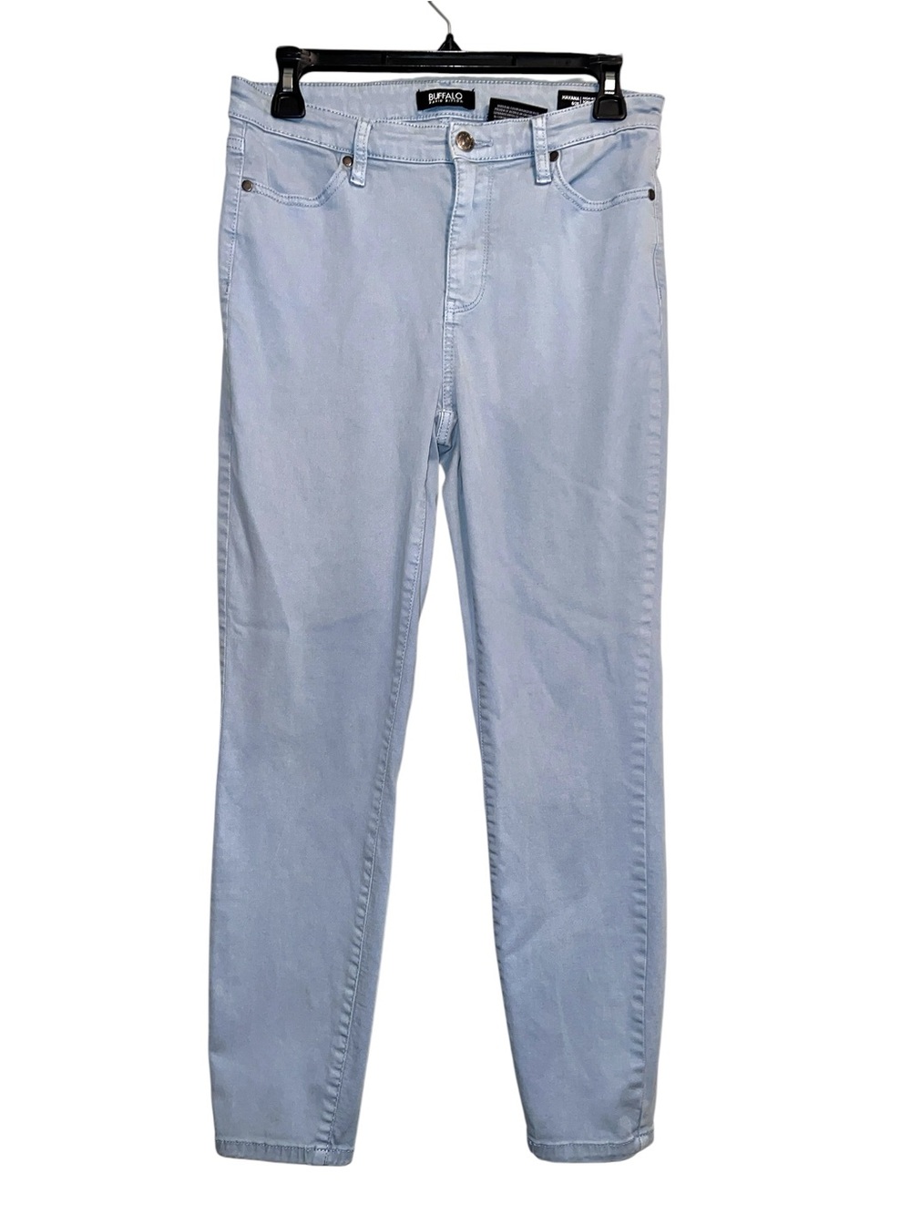 Buffalo David Bitton Havana 6/28 High Rise Ankle Skinny Light Blue Jeans Preppy